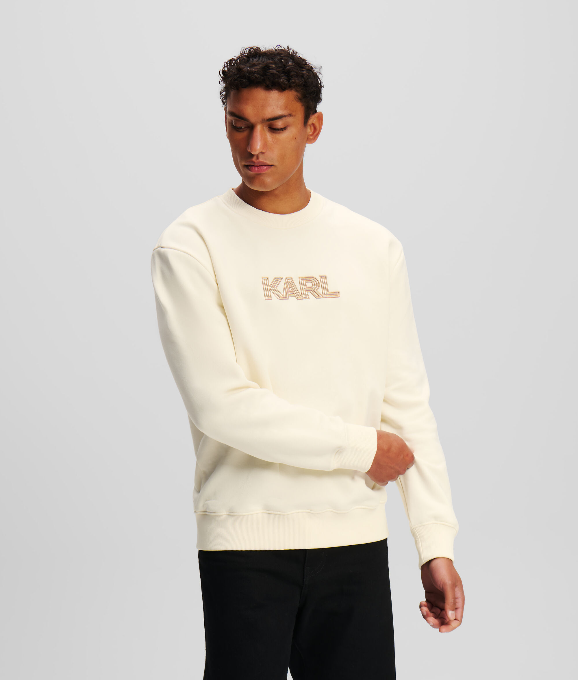 (image for) Smooth-Running KARL LOGO ART DECO SWEATSHIRT